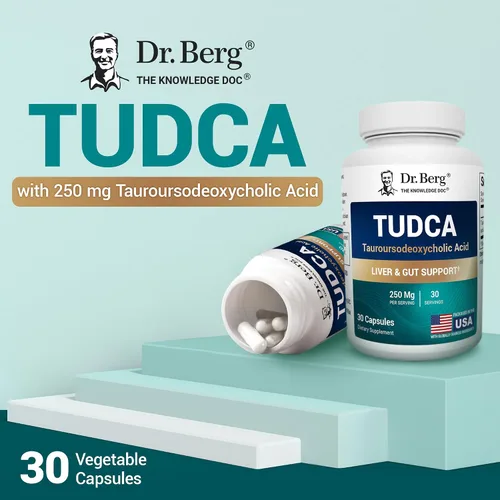 Vista 10 de Dr. Berg Suplemento TUDCA (ácido tauroursodeoxycólico) - Fórmula Poderosa para la Salud del Hígado, Flujo Biliar, Apoyo a la Vesícula Biliar y Salud