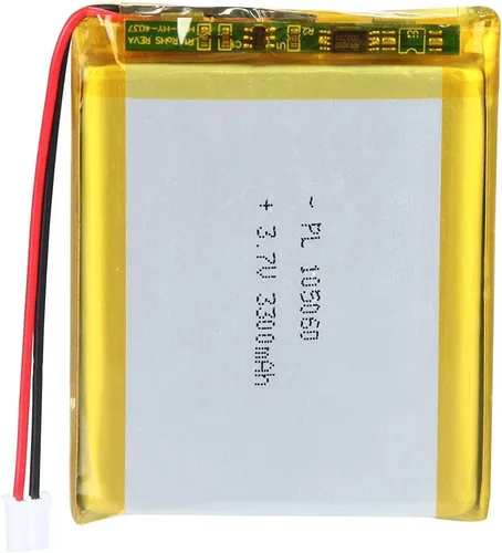 Vista 48 de Batería de 3.7V 200mAh 502025 Li-ion Li-Po recargable de iones de litio con conector de paso de 2P PH 0.079 in