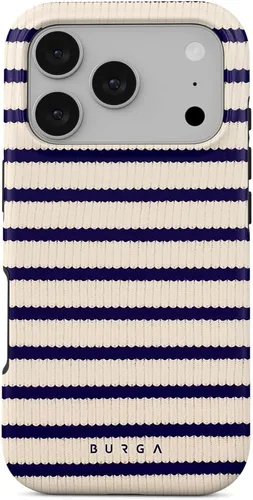 Vista 77 de BURGA - Funda p/teléfono compatible con iPhone 13 Pro, carcasa rígida híbrida de 2 capas + Funda protectora de silicona, almendras latte a lunares