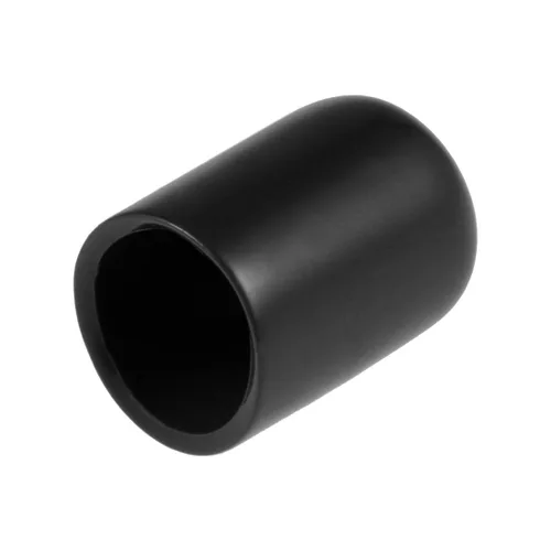 Vista 48 de uxcell 80 tapas de goma de 0.551 in de vinilo de identificación redonda tapa tapa de rosca de tornillo protectores negro