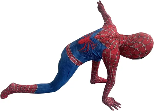 Vista 5 de Vowdicua Disfraz de superhéroe para Halloween cosplay estilo 3D color rojo talla XL