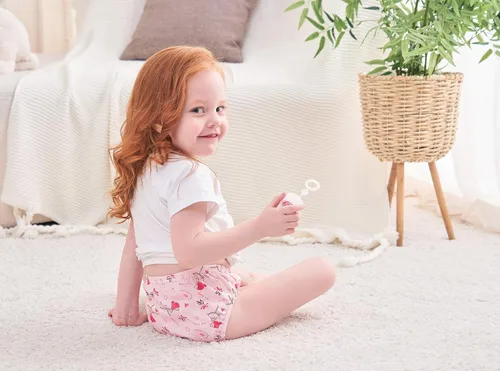 Vista 6 de CHUNG Calzoncillos de algodón para niñas pequeñas, paquete de 56, ropa interior estampada de 2T-10 años