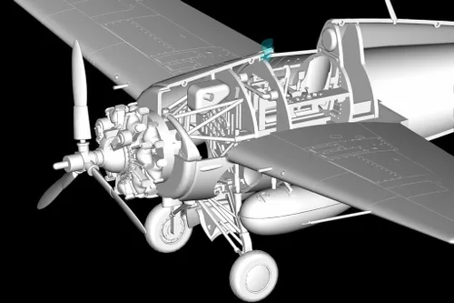 Vista 8 de Hobby Boss Kit de construcción de modelo de avión F4F-3 Wildcat (tardío)