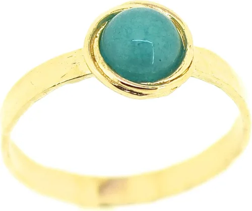 Vista 15 de Anillo de oro de piedras preciosas, anillo de piedra chapada en oro de 14 quilates, anillo de piedra apilable, anillo de oro de piedra pequeña