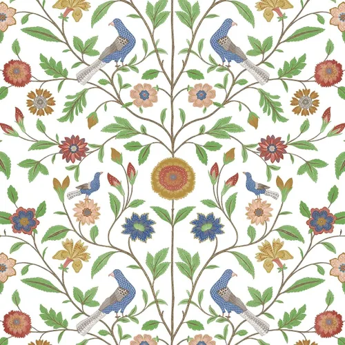 Vista 10 de NextWall Bird Toile - Papel tapiz autoadhesivo (ónix)