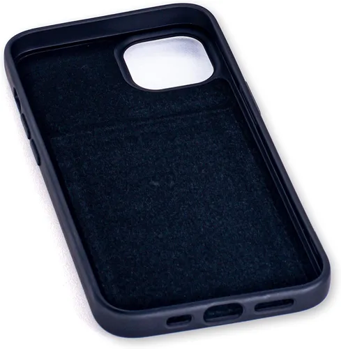 Vista 5 de Dockem Funda tipo cartera para iPhone 13 con carcasa de silicona líquida, placa de metal integrada para montaje magnético y 2 bolsillos para Negro