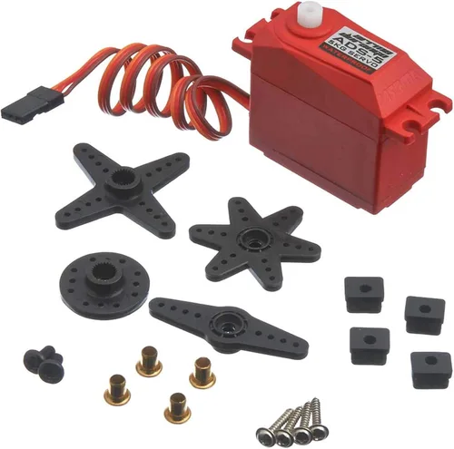 Vista 2 de ARRMA AR390133 Ads-5 V2 Servo, resistente al agua, rojo, 9.9 lbs