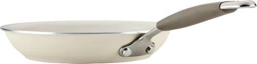 Vista 12 de Rachael Ray Cucina Sartén antiadherente de cerámica/sartén, sartén abierta antiadherente de 8.5 pulgadas, apta para lavavajillas - Almendra