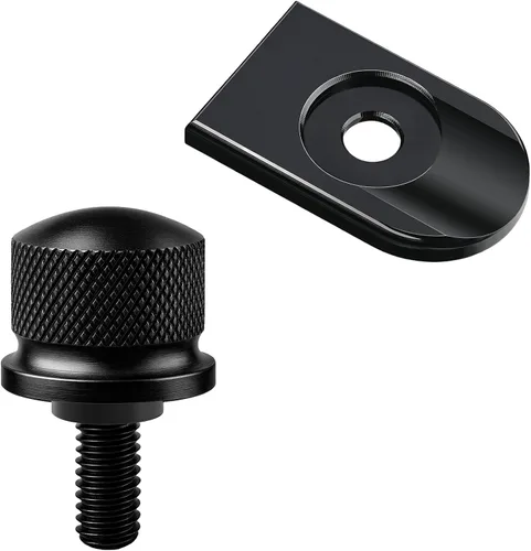 Vista 11 de Tornillo de perno de asiento de aleación de aluminio negro adecuado para Harley Davidson 1996-2024 (1 perno)