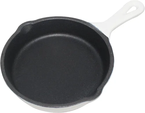 Vista 15 de Utensilios de cocina de hierro fundido esmaltado (Olla Mini 0,25 Qt., Glaciar)