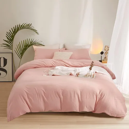 Vista 9 de Wellboo - Juego de edredón de tamaño matrimonial, ropa de cama de color gris gradiente sólido, gris plateado, gris claro, modernos, simples, blancos