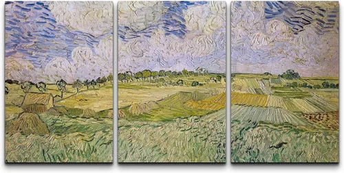 Vista 144 de wall26 Lienzo enmarcado para pared, juego de arte con flores de almendra de Vincent Van Gogh, naturaleza, ilustraciones de área silvestre, bellas