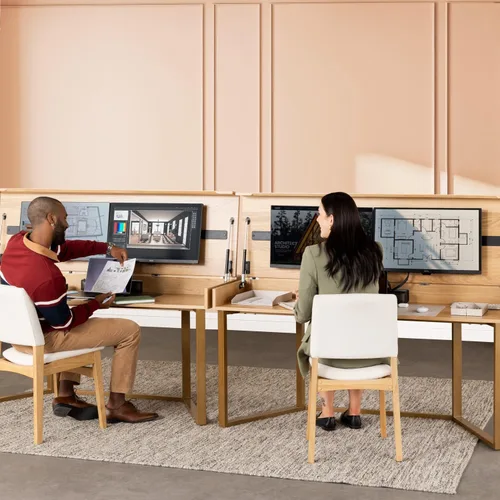 Vista 6 de Escritorio convertible, escritorio de oficina en casa simple y moderno con almacenamiento, escritorio plegable en mesa de comedor, mesa de comedor