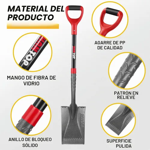 Vista 4 de Pala de jardín Sharp Blade Pala plana para jardinería y bordes