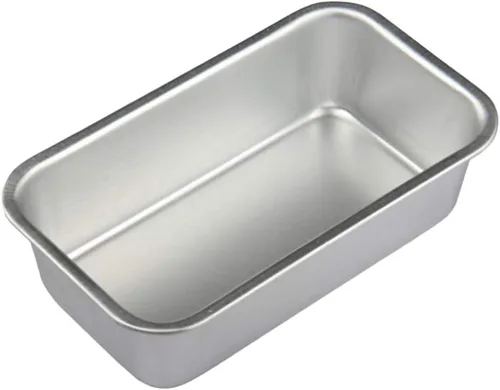 Vista 2 de Hemoton Molde de pan antiadherente rectangular de aleación de aluminio, 4 piezas, moldes para pan, tostadas, brownie, herramientas para hornear