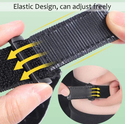 Vista 3 de KIKIGOAL 2 pares de correas para botas de rodilla con 20 correas elásticas ajustables de velcro, cómodas y fáciles de usar, mantienen las botas sin