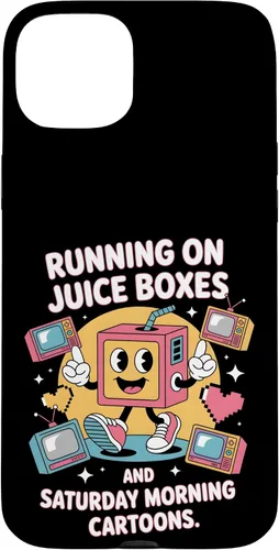 Vista 9 de Cajas de jugo y dibujos animados - Funda retro nostalgia para niños de los 90 para iPhone 16