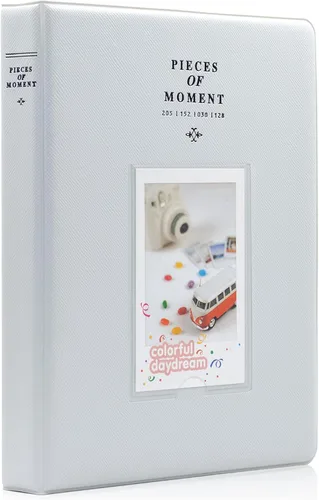 Vista 12 de Álbum de fotos Ablus pequeño con 128 bolsillos para fotos de cámaras instantáneas Fujifilm Instax Mini 7s 8 8+ 9 25 26 50s 70 90 y tarjetas