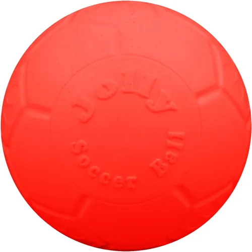 Vista 5 de Juguete para perros Jolly Pets - Pelota de fútbol flotante y rebotadora mediana, 6 pulgadas de diámetro, verde manzana (SB06 GR)