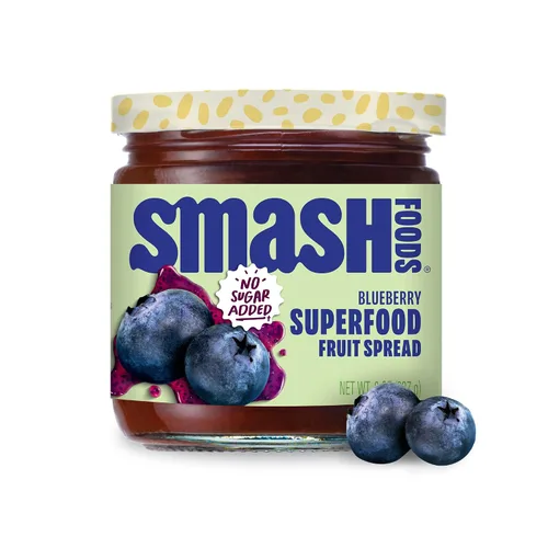 Vista 12 de Smash Foods Mermelada de frutas Mermelada keto sutilmente dulce hecha con bayas reutilizadas y otros ingredientes simples Mermelada de frutas