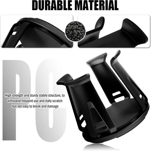 Vista 3 de 2 piezas de insertos para portavasos de coche con brazo de sujeción adaptativo, insertos autoadhesivos para portavasos de coche con soporte