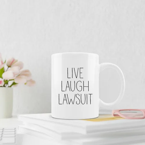 Vista 3 de OFlich Divertidos regalos de abogados taza de café para mujeres y hombres, regalos paralegales para estudiantes de derecho para mujeres abogadas