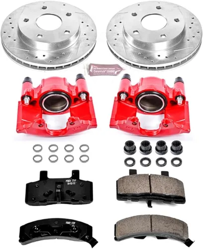 Vista 2 de Power Stop KC2126 Kit de freno de rendimiento de 1 clic con pinza para Dodge Ram 1500 1994-1999 [específico del modelo]