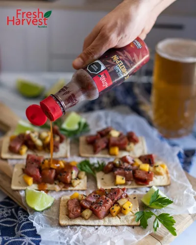 Vista 4 de Caja con 25 piezas de salsa Chiltepin Fresh cosecha, 6.4 fl oz (6.42 fl oz).