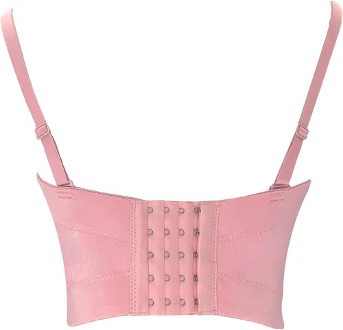 Vista 3 de ELLACCI Sexy Pearls Bustier Corsé Crop Top Club Party Cage Bra