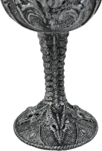 Vista 5 de Ebros - Figura medieval de fantasía, Ridley, dragón de fuego abrasador, copa de vino, bebida, cáliz, como medieval renacentista, fantasía