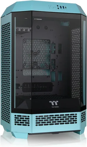 Vista 24 de Thermaltake Carcasa micro ATX negra Tower 300; ventilador CT de 0.079 x 5.512 in incluido; soporta radiador de hasta 16.535 in; kit de soporte