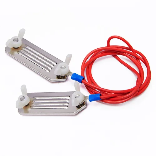 Vista 2 de Q'mark Conector de cinta eléctrica para cerca, conector Polytape a Polytape para Energizer, con cable de 35.4 in, paquete de 2