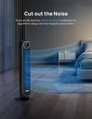 Vista 7 de Dreo Paquete de ventilador de torre inteligente para dormitorios