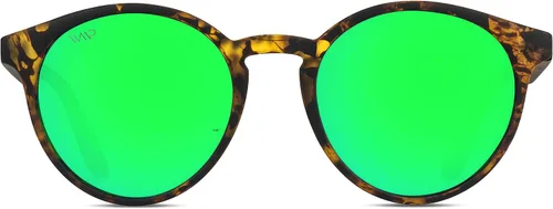Vista 2 de WearMe Pro - Gafas de sol redondas retro resistentes 100 UVAUVB para mujeres y hombres