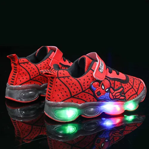 Vista 7 de Zapatos casuales para niños, transpirables, antideslizantes, ligeros, unisex, luminosos, para niñas, zapatos deportivos para correr