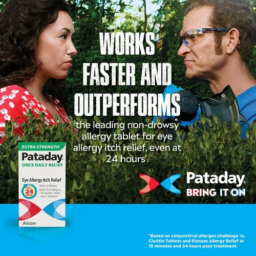 Vista 7 de Gotas para alergias en los ojos Pataday Once Daily Relief Extra Strength (0.1 onzas líquidas (2.5 ml) , 2 unidades)