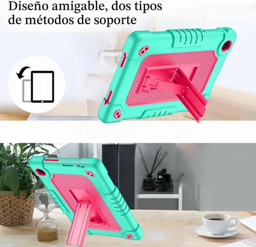 Vista 2 de Para TCL TAB 8 WiFi 9132X / TAB 8 LE 9137W para TCL TAB 8 Plus 8 verde rosa blanco