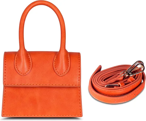 Vista 7 de NIUEIMEE - Mini bolso para mujer y niña, con asa superior, bolso cruzado