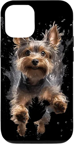 Vista 28 de Funda submarina para iPhone 16 Yorkshire Terrier buceo para perros