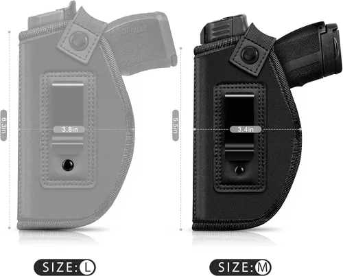 Vista 3 de Funda de pistola para mujeres/hombres, fundas IWB universales para transporte oculto, fundas de pistola diestra/siniestra, compatibles con S&W M&P
