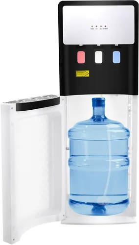 Vista 12 de Dispensador de agua de carga inferior de 5 galones, dispensador de agua fría y caliente de pie de 110 V, 3 opciones de temperatura con bandeja