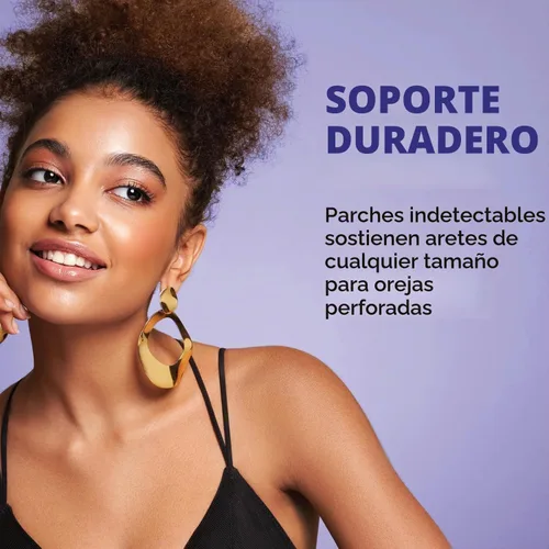 Vista 3 de Lobe Miracle - Parches transparentes de soporte para pendientes