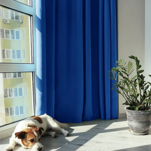 Vista 203 de Deconovo Cortinas opacas 100% con forro negro, cortinas con ojales aisladas térmicamente que reducen el ruido, doble capa para oscurecer