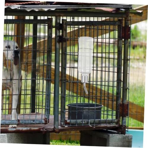 Vista 3 de Dispensador de botellas de agua colgantes para mascotas pequeñas, alimentador de agua automático portátil para conejos, gatos, pájaros, protección