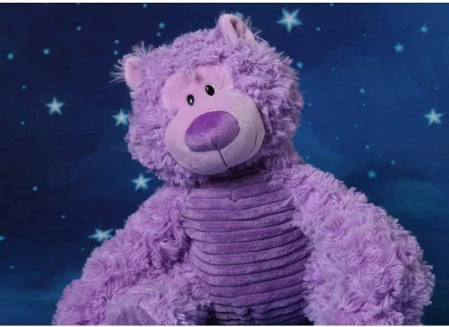 Vista 5 de Oso de peluche morado de 14 pulgadas