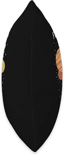 Vista 2 de Smarty Pants Designs Future Astronauta, sosteniendo globos planetarios con sistema solar, almohada espacial, 16.0 x 16.0 in, multicolor