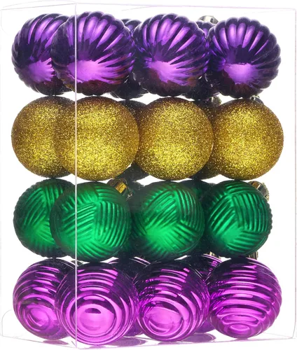 Vista 12 de Valery Madelyn - Juego de 24 adornos de Navidad para árbol de 2.36 pulgadas cobre dorado