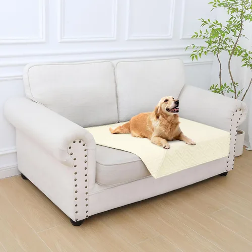 Vista 112 de hyha Manta impermeable para perros, funda suave para cama de perro, mantas para mascotas, funda impermeable para sofá y sillón para perros lavable