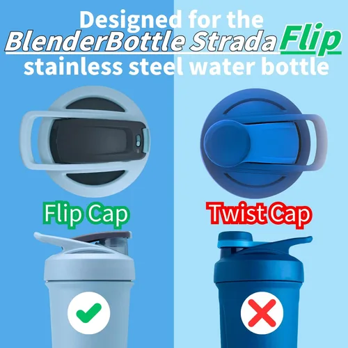 Vista 4 de Repuesto de junta de botella mezcladora para botella mezcladora Strada Shaker Cup Botella de agua de acero inoxidable, junta de botella de batidor