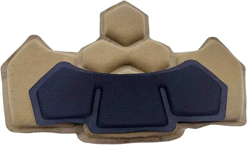 Vista 3 de Almohadillas tácticas para casco, universal Airsoft para exteriores, repuesto interno de espuma viscoelástica, kit de acolchado para casco